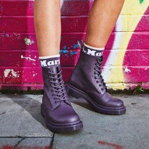 Dr. Martens 1460 Pascal MONO Leather Boots MONOCHROMATIC Purple SUPER SOFT
